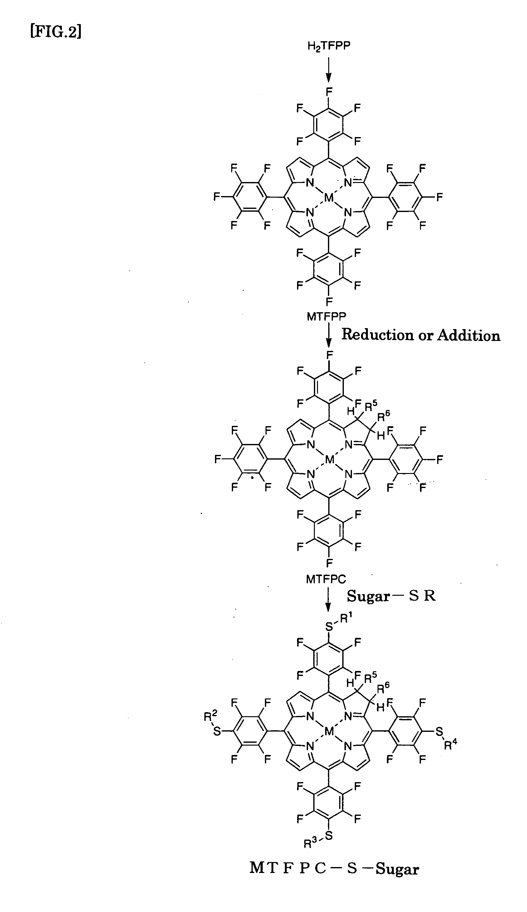 Novel glycoconjugated chlorin derivatives and method of producing the same