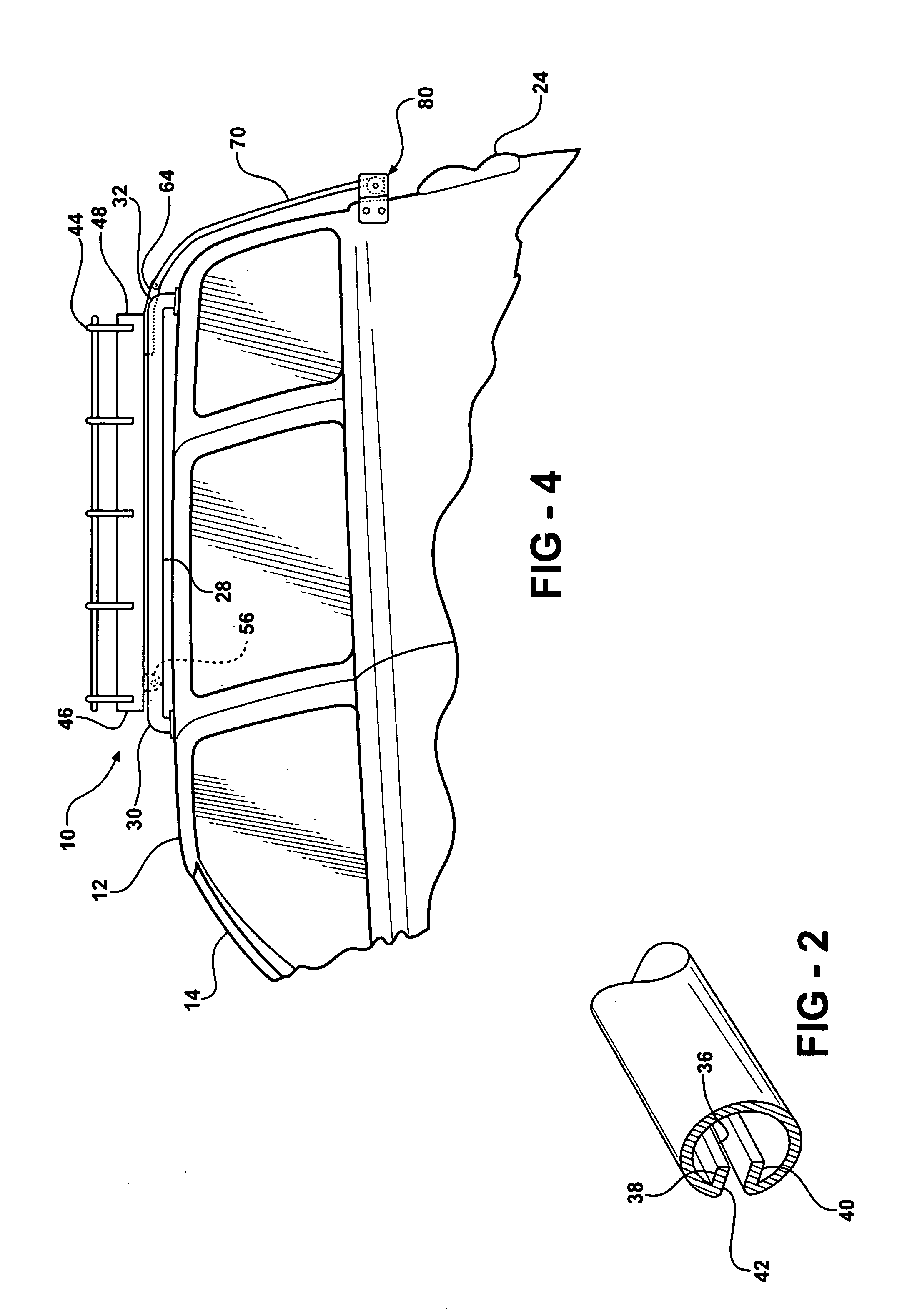 Rear loading roof top transporter