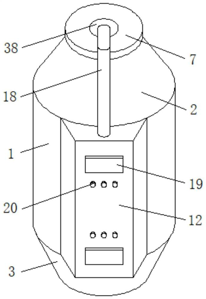 Pressing and inner buckling type boiler temperature monitoring device convenient to disassemble and assemble