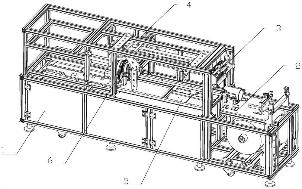 Mask packaging bag feeding device and method and stacking and packaging equipment