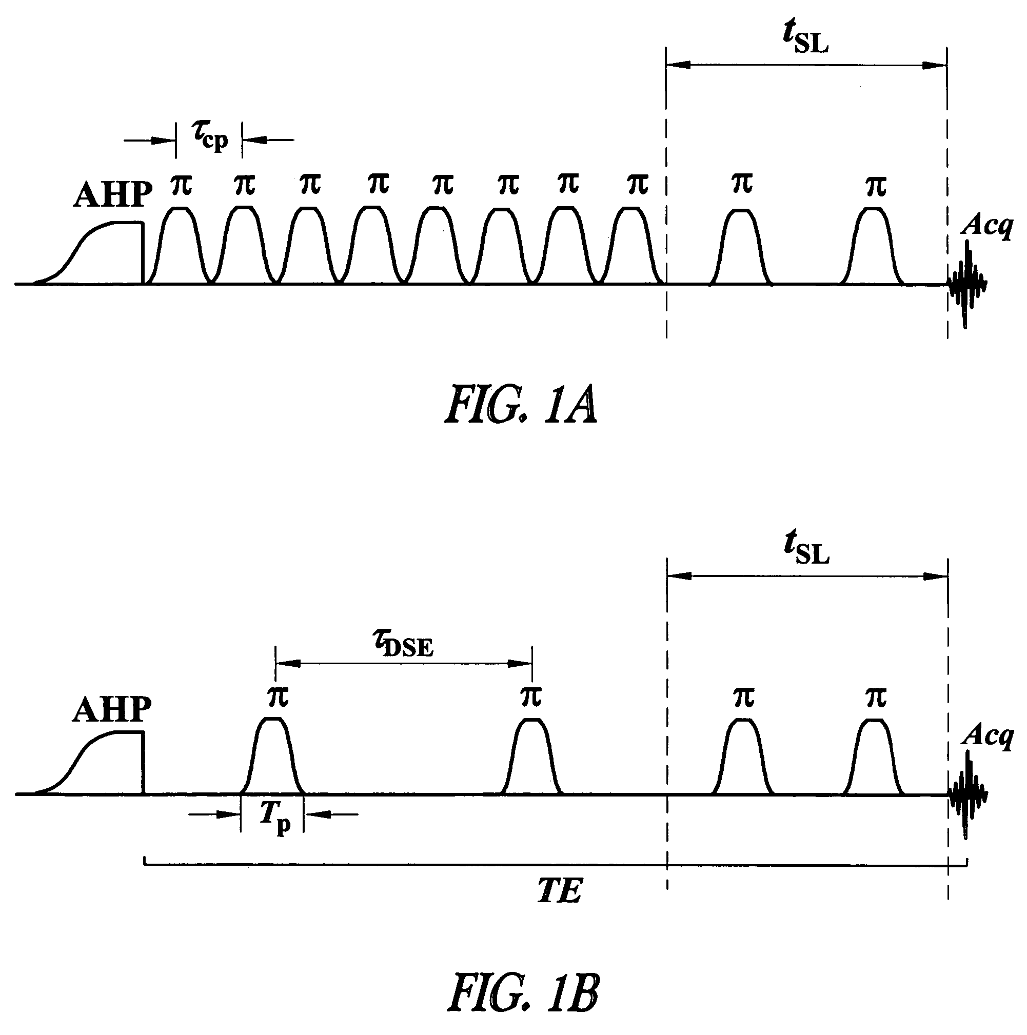 Contrast from rotating frame relaxation by adiabatic pulses