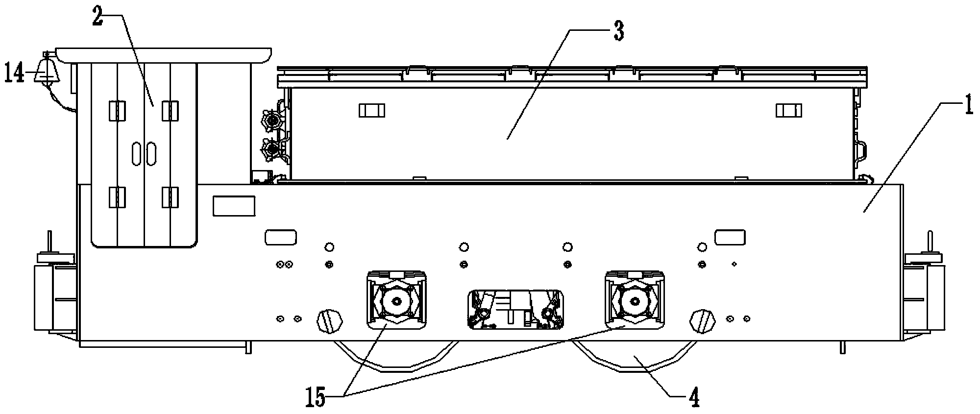 Accumulator disc type electric locomotive