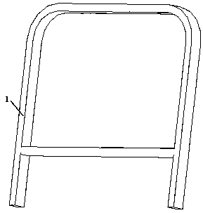 Surround type vibrator vehicle cab protective device for preventing continuous rolling