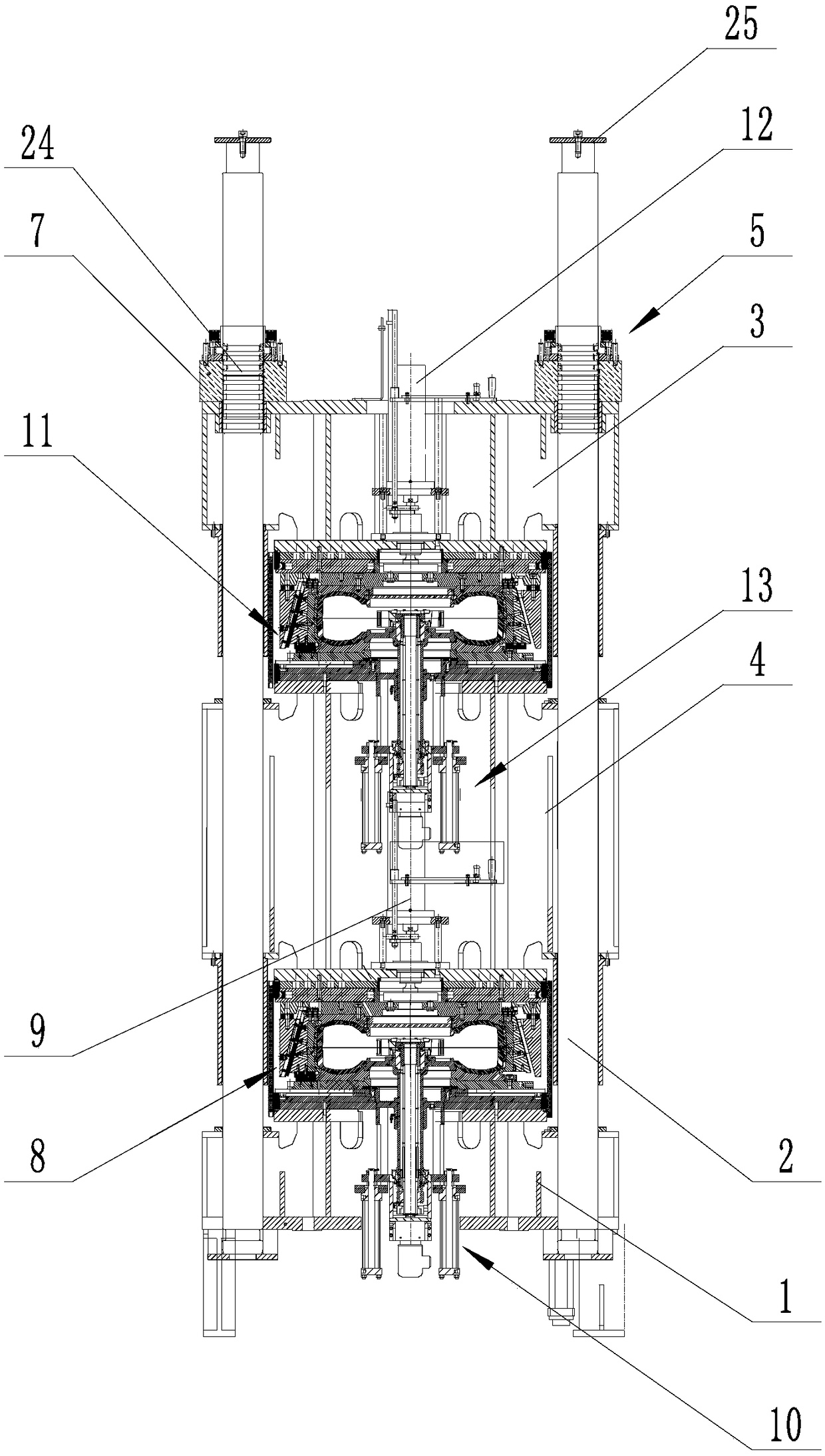 Tyre vulcanizing unit, tyre vulcanizing machine comprising tyre vulcanizing unit and vulcanizing process