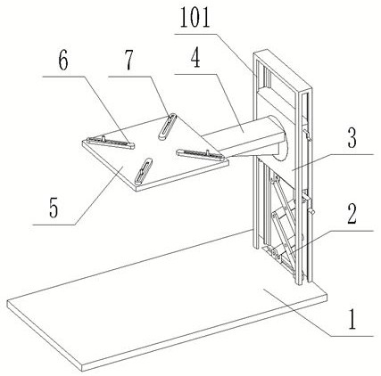 Lifting device for automobile engine mechanical experiment