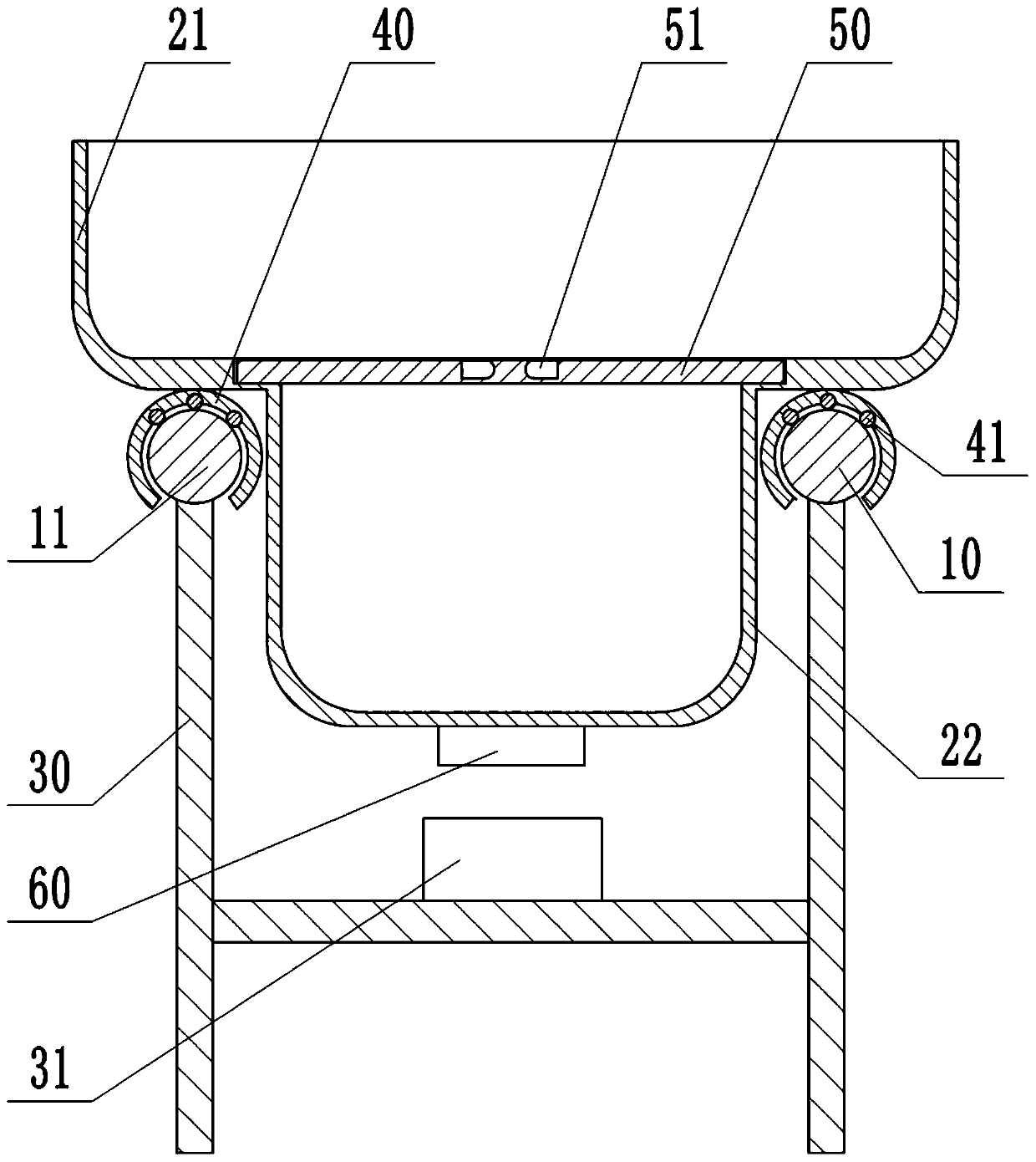 Manual circulating meal transfer device