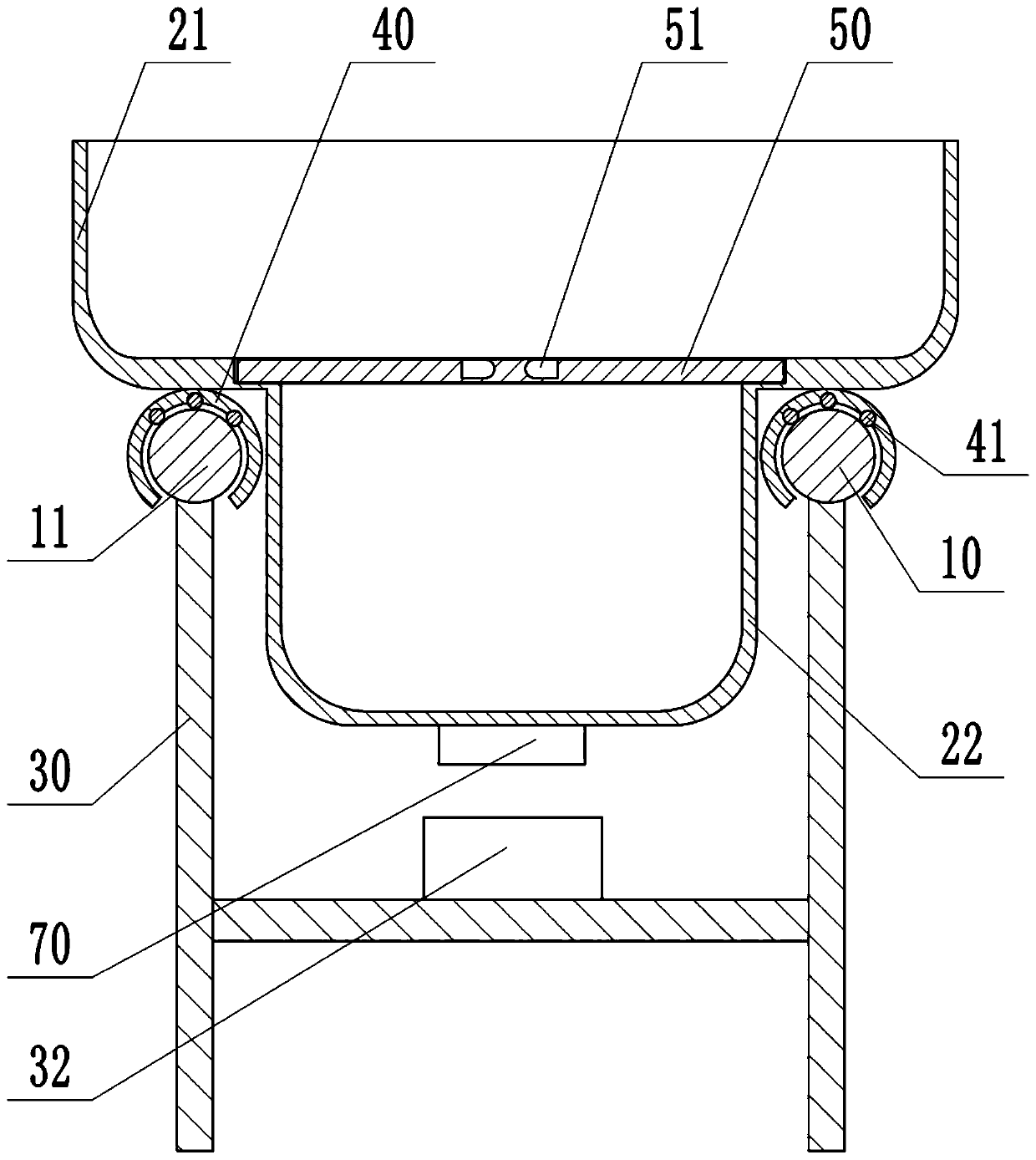 Manual circulating meal transfer device