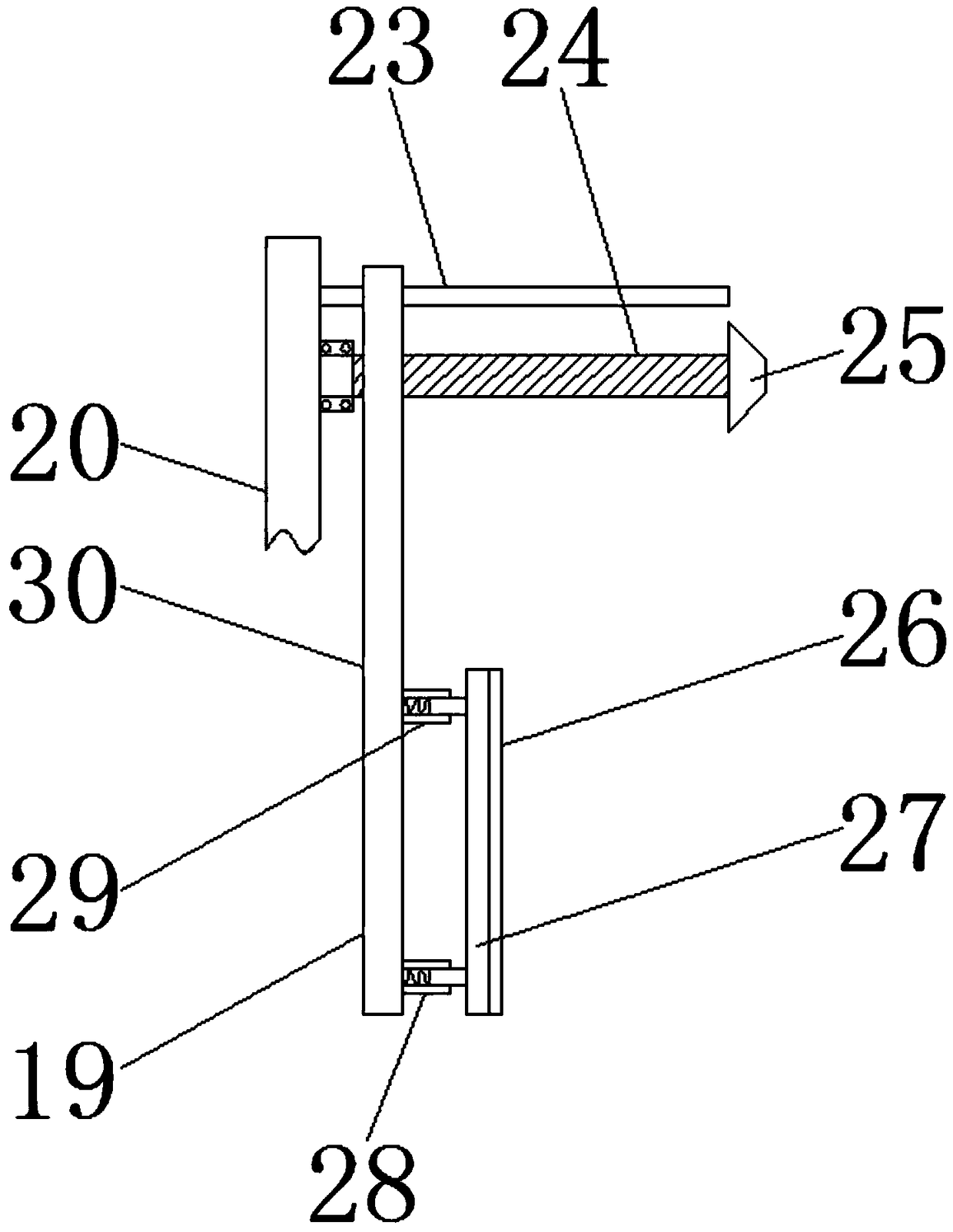 Motor installation base for new energy vehicle