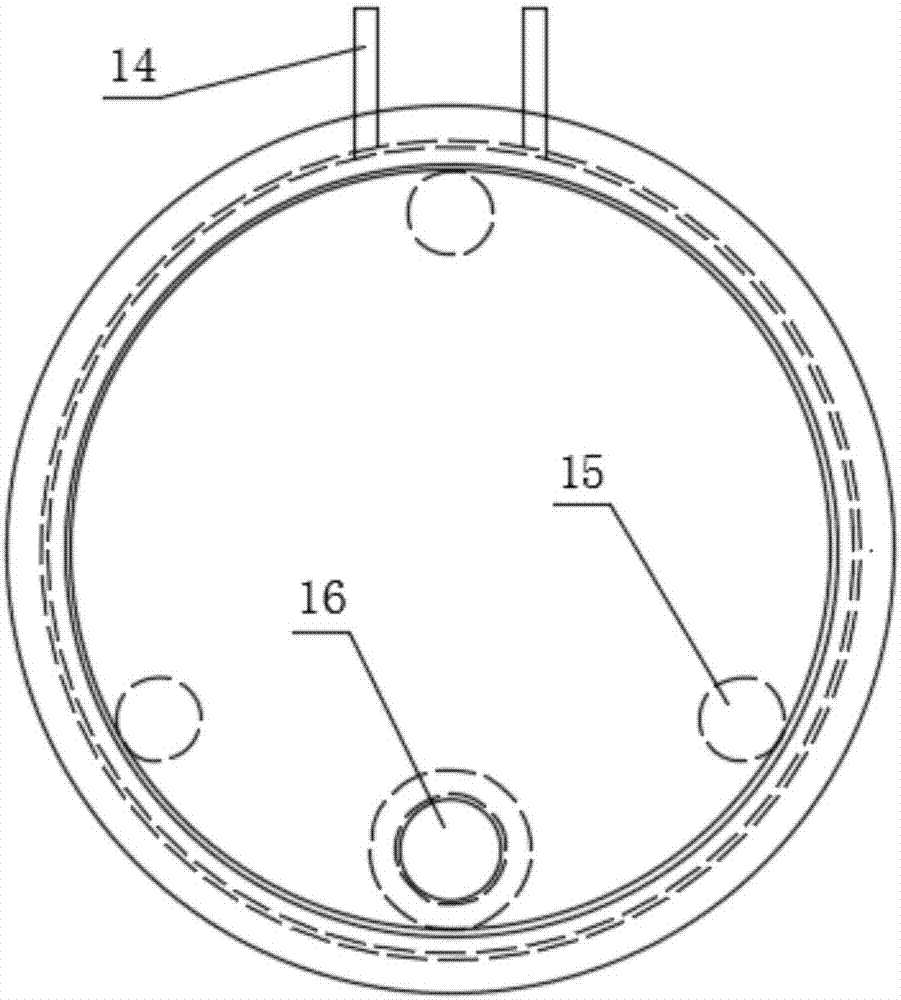 Solid-liquid mixing material drying device