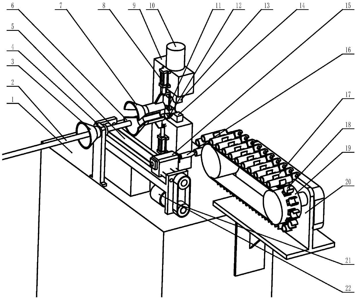 Automatic terminal crimping device and method for distribution wire