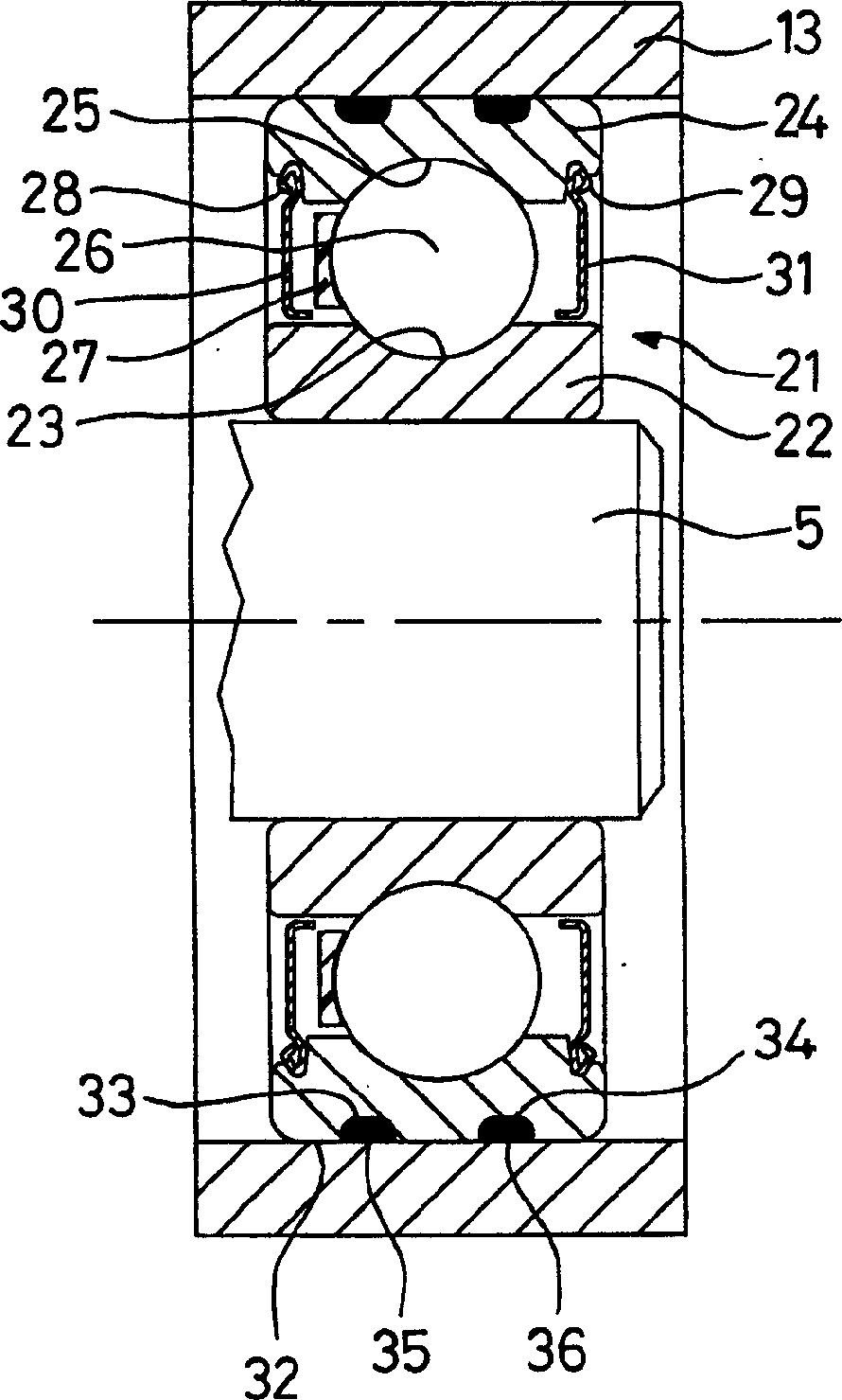 Rolling bearing esp. for dynamo