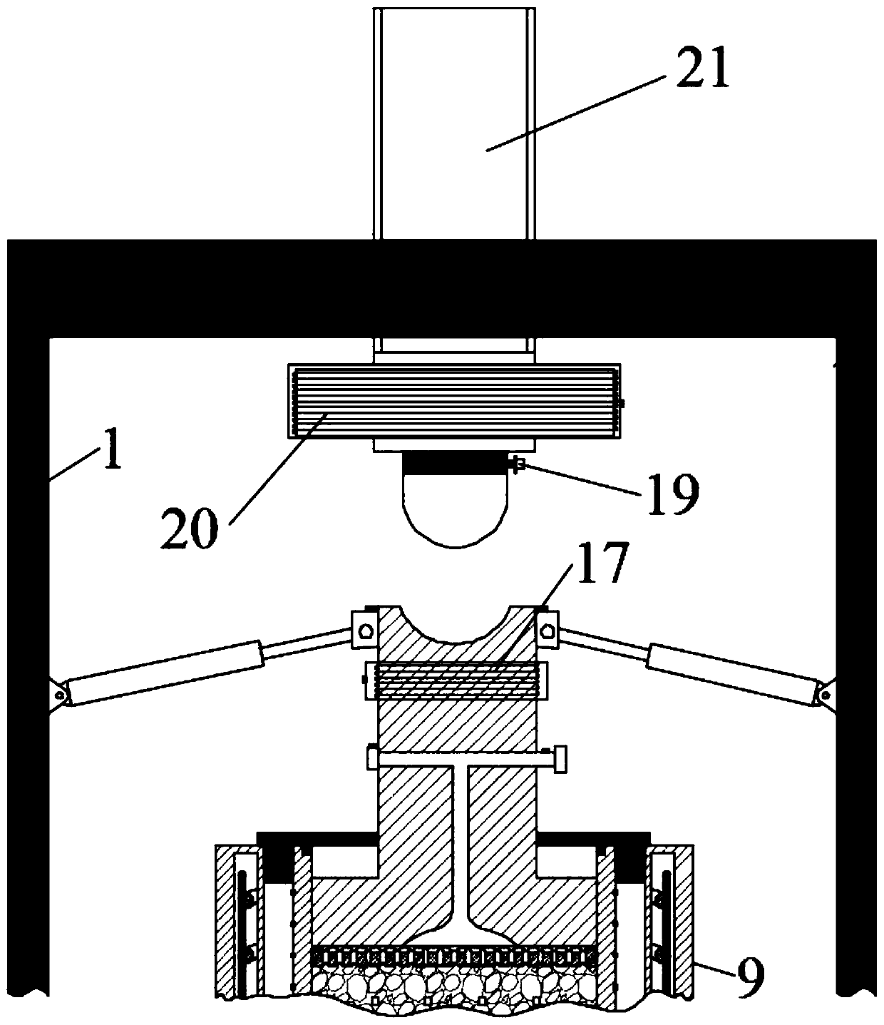 Geothermal exploitation test method under simulated complex load condition