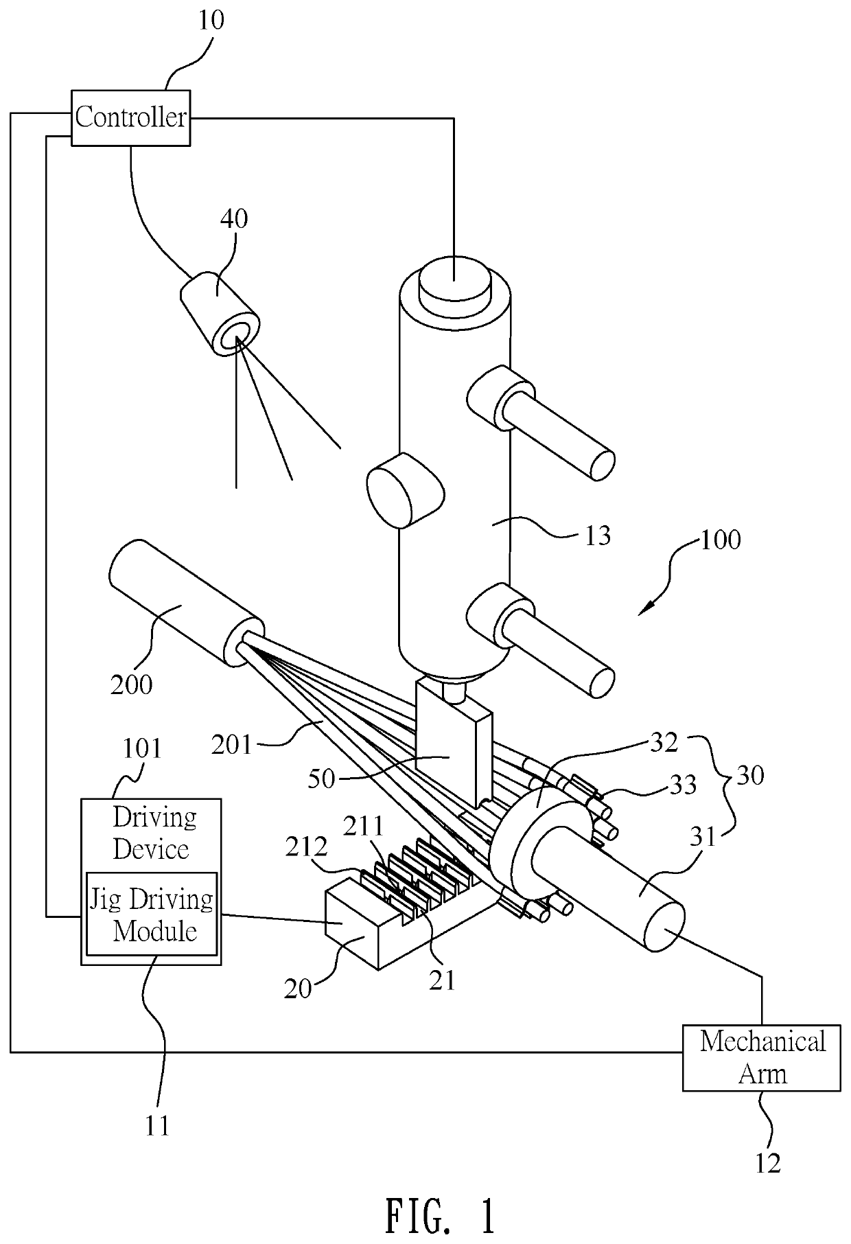 Automatic wire arranging device and automatic wire arranging method applied therein