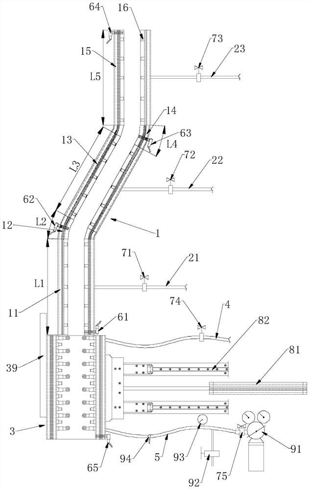 Automatic oiling method for skip bucket unloading curved rail