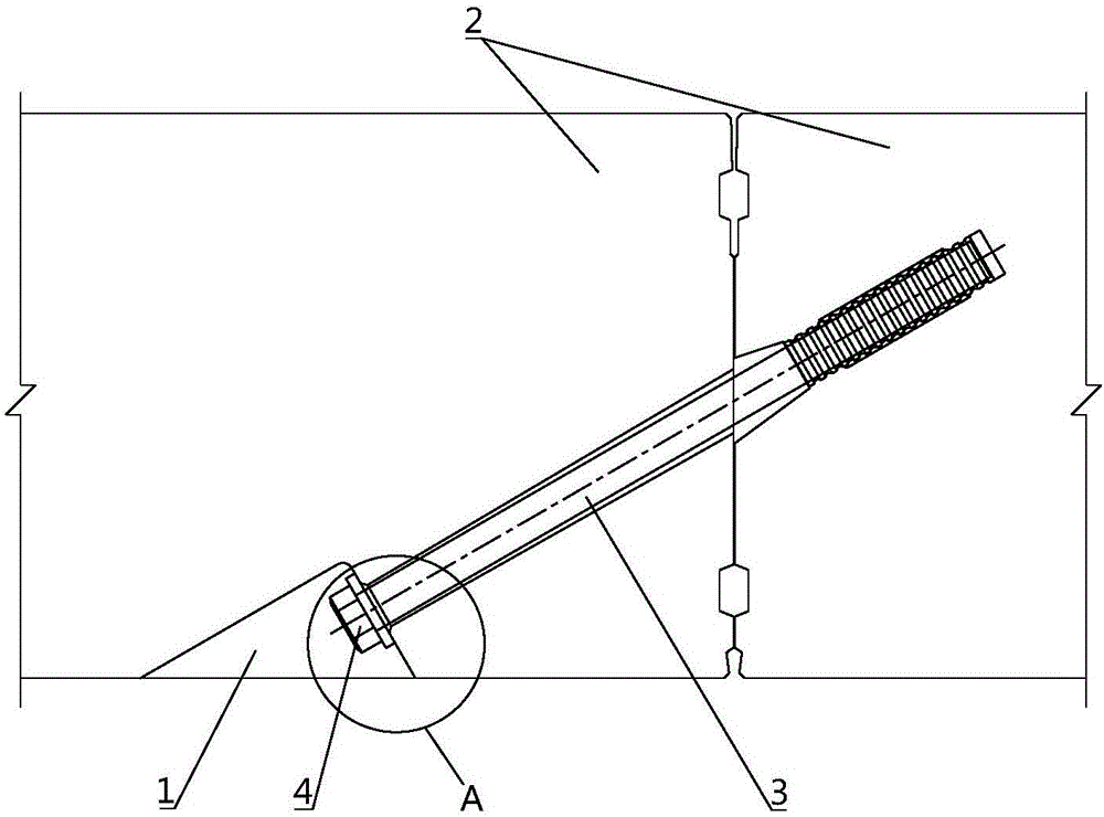 Shield tunnel pipe piece bolt hole waterproof structure and construction method