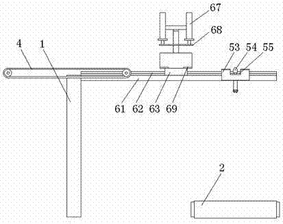 Printing paper stack dividing and conveying device