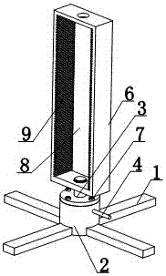 Horizontal rotating control solar panel clamp connection device