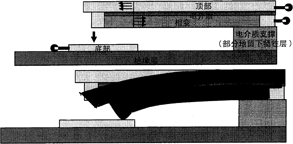 Tunable capacitor and switch using mems with phase change material