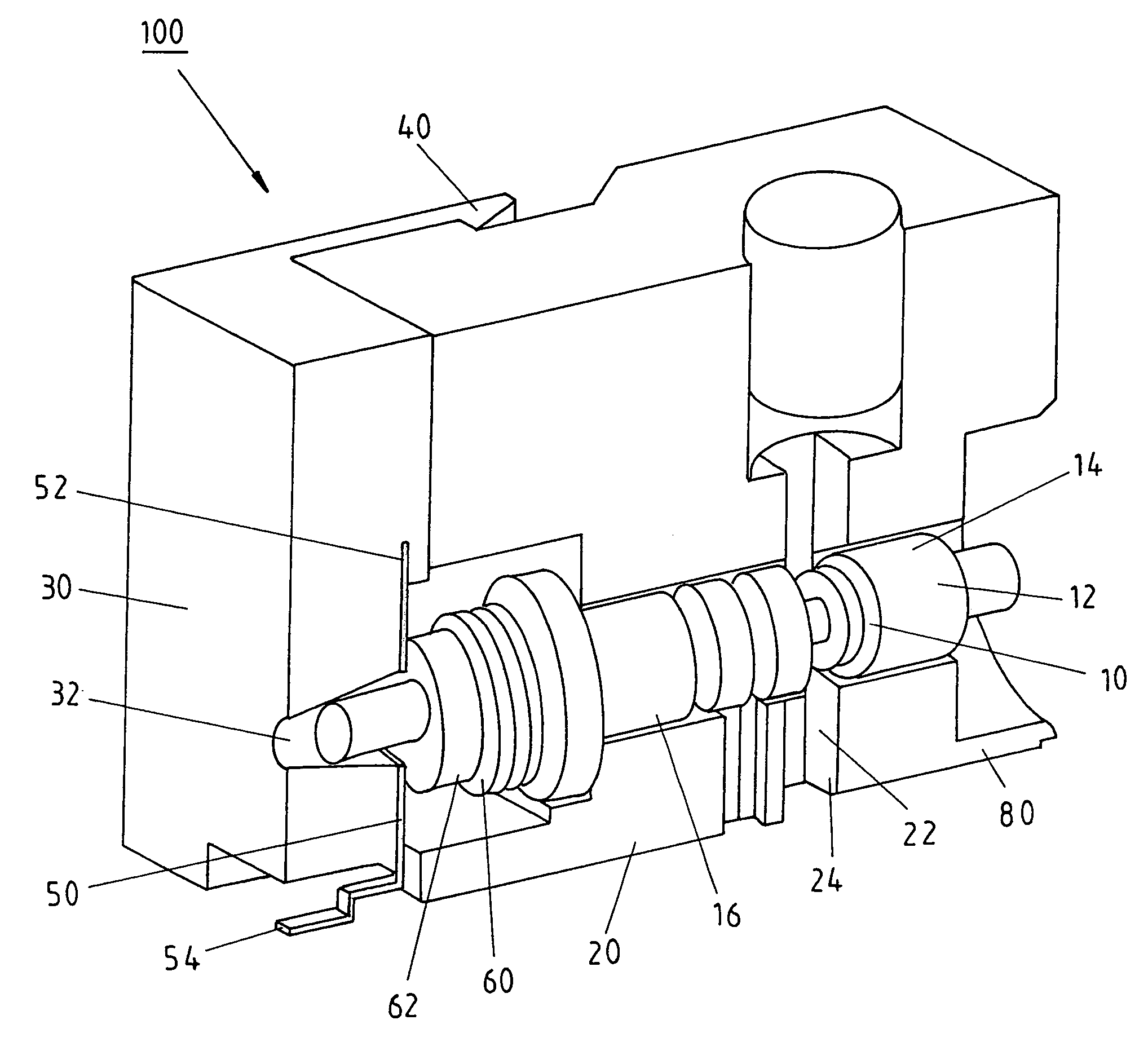 Device for generating oscillations in the high frequency range