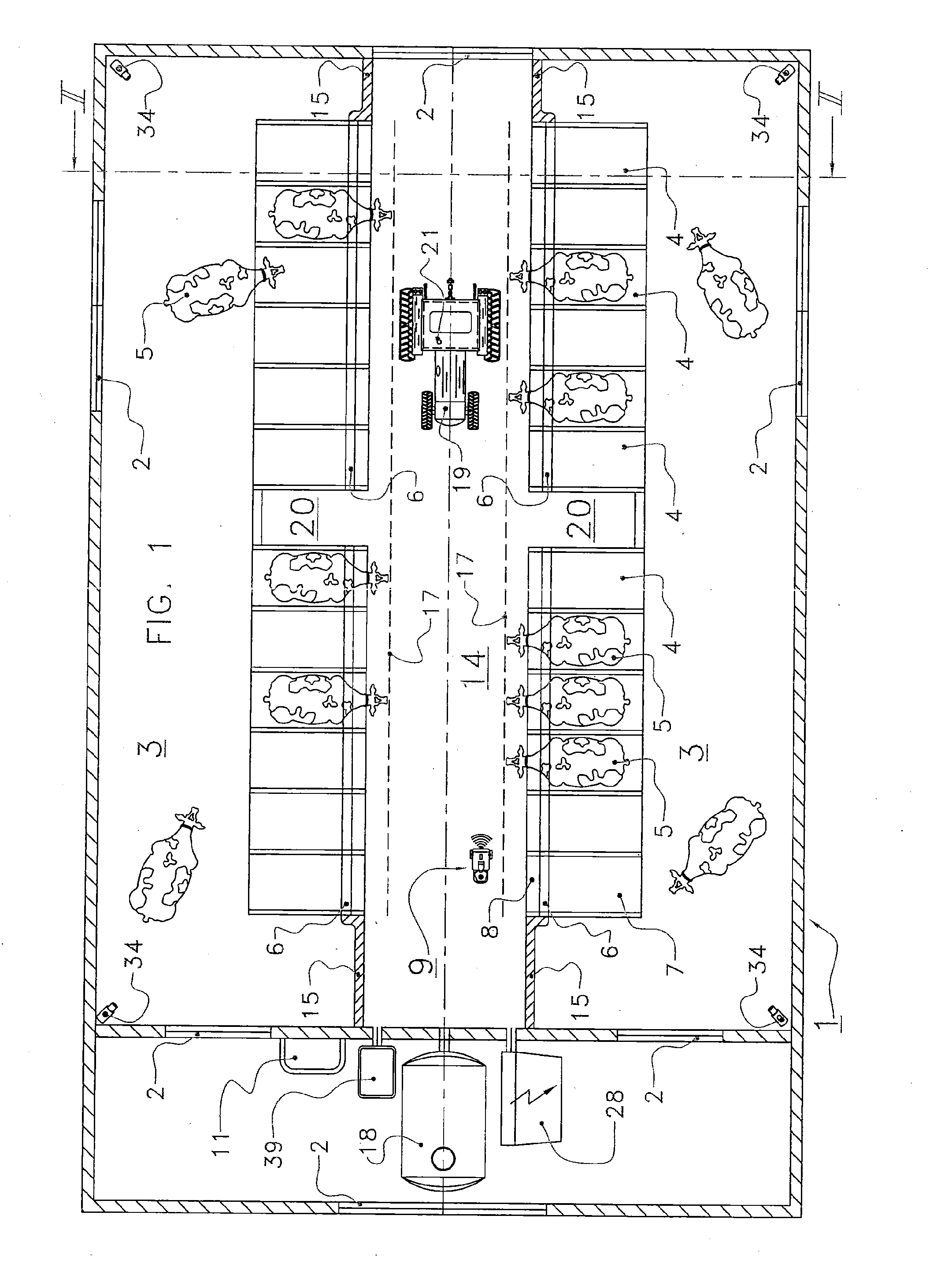 Assembly for feeding and milking animals, and a method of feeding and milking animals