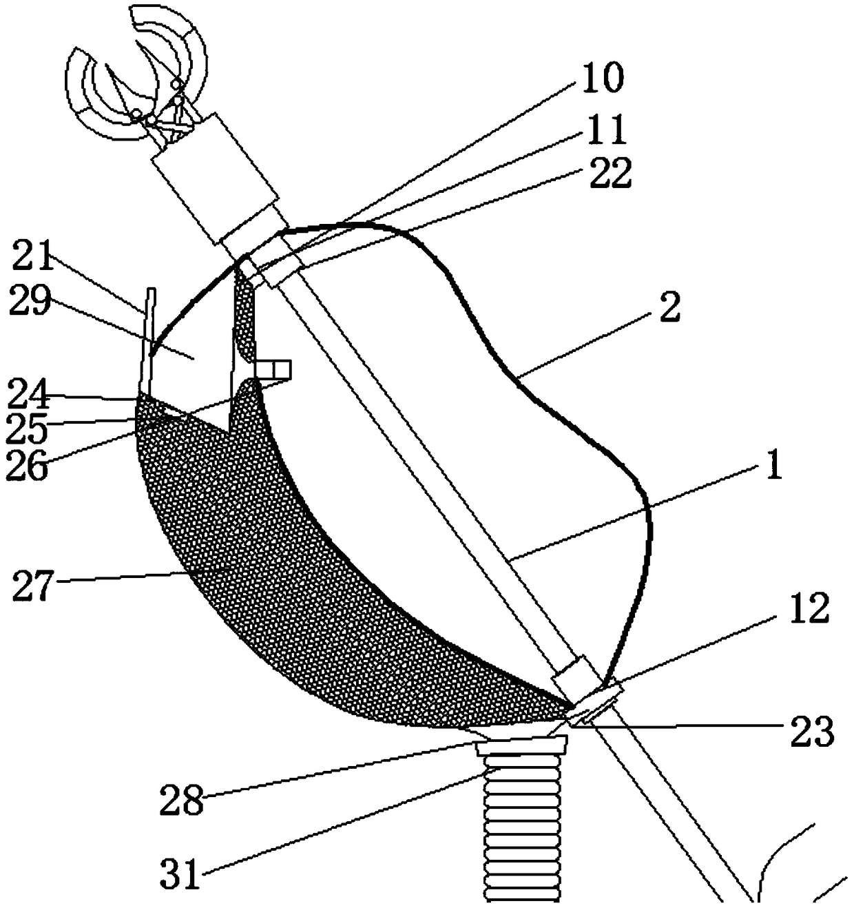 Portable fruit picking device