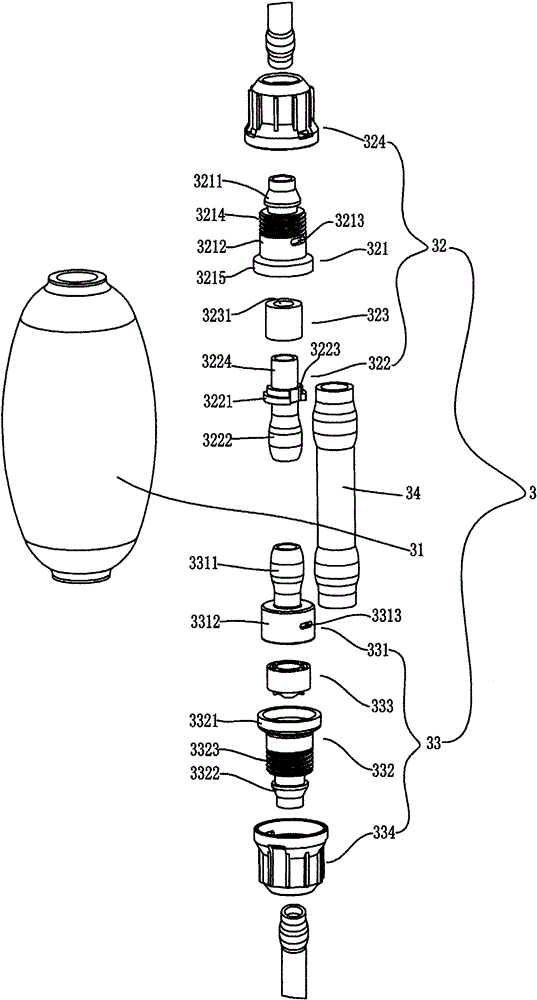 Air-inflating drinking water device