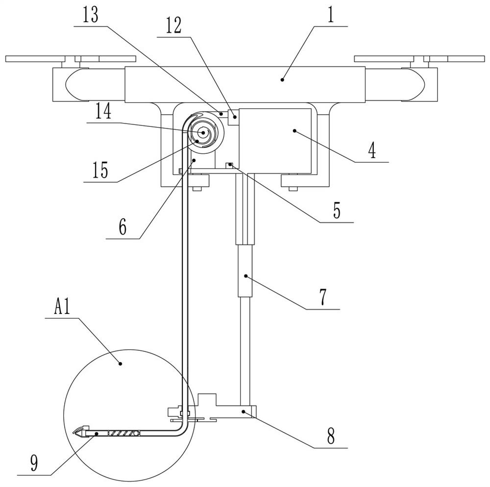 Power transmission line ice melting robot