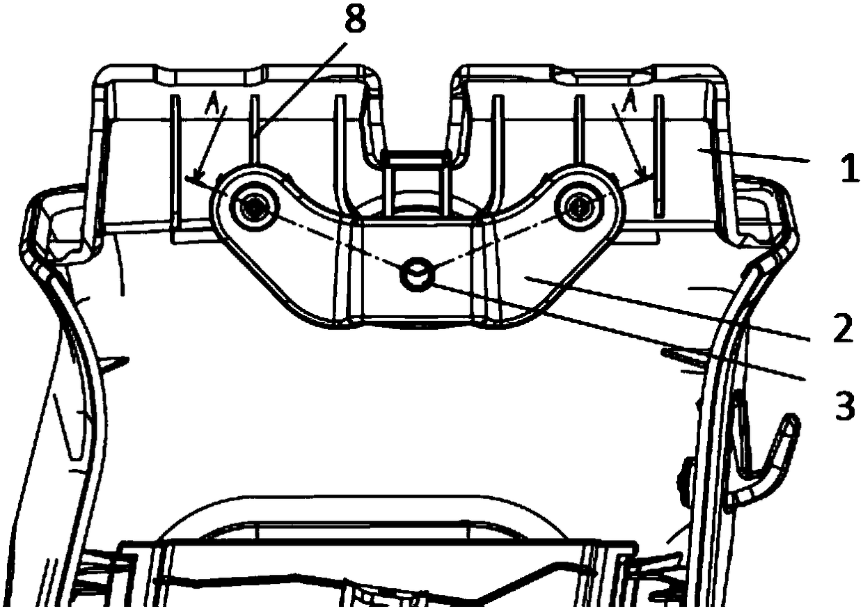 B-pillar plaque strengthening structure and vehicle