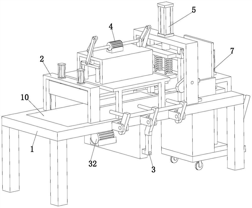 Batch cutting device for medical non-woven fabric masks