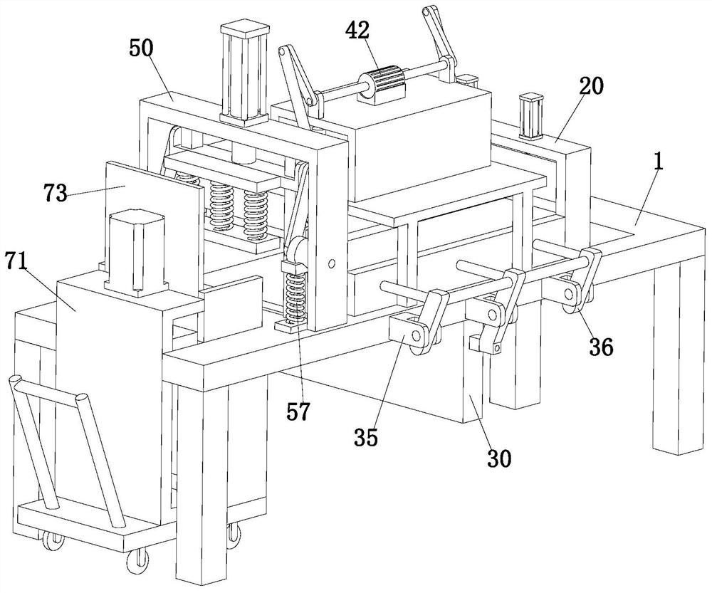 Batch cutting device for medical non-woven fabric masks