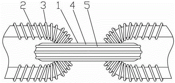 Connected metal link heat treatment process method