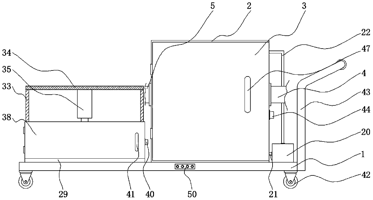 Industrial volatile organic pollutant treatment device and use method thereof