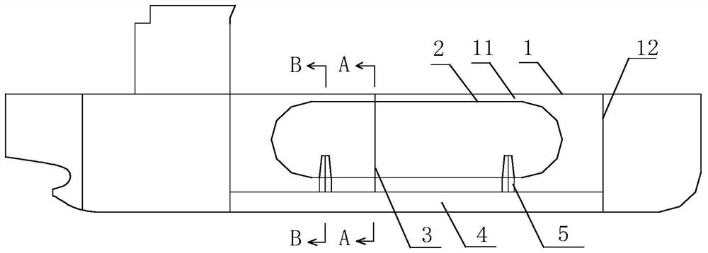 Watertight transverse bulkhead structure of cargo hold