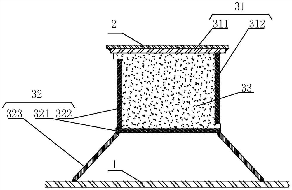 Watertight transverse bulkhead structure of cargo hold