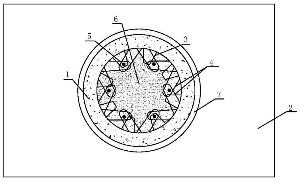 Connecting method and structure of socket and embedded steel bar combined prefabricated hollow pier-bearing platform