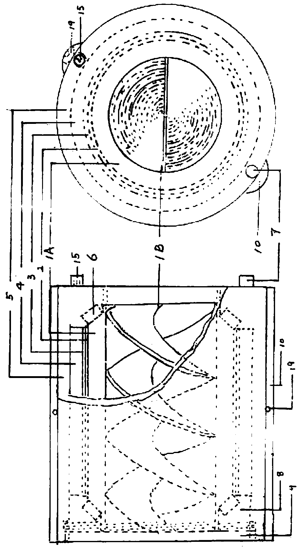 Propeller without power shaft electromagnetic roller