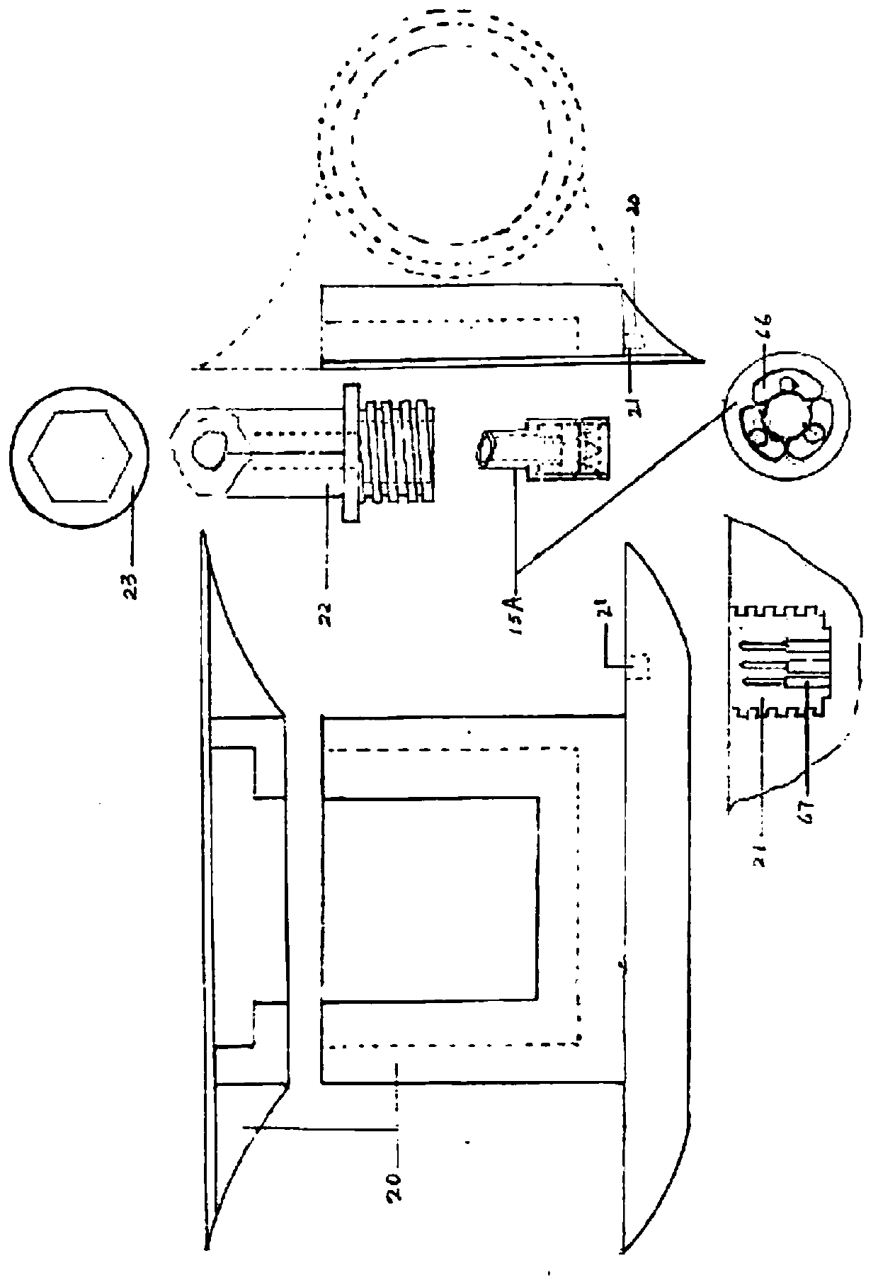 Propeller without power shaft electromagnetic roller