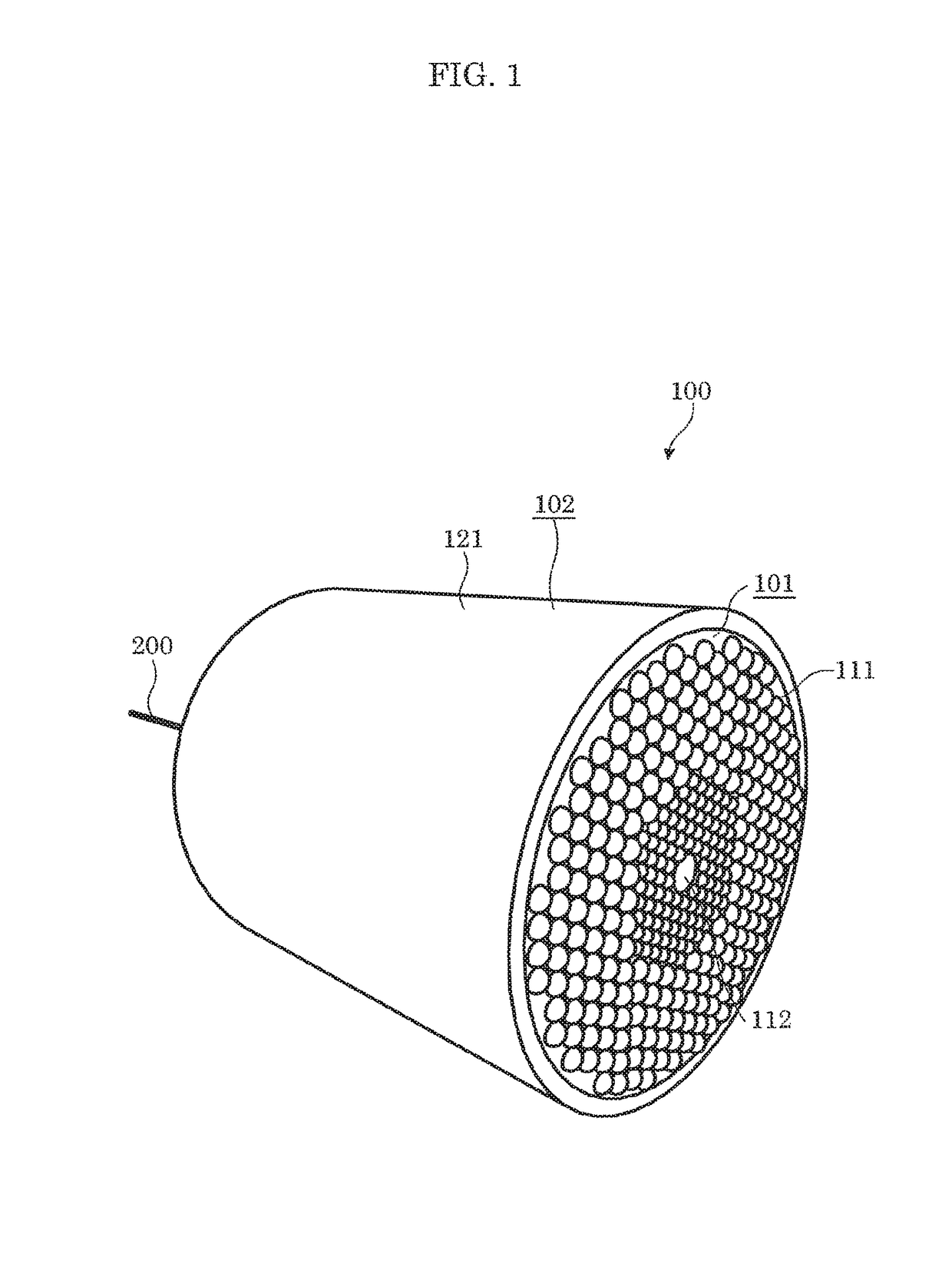 Lighting apparatus with lens having safety light-dispersing structures