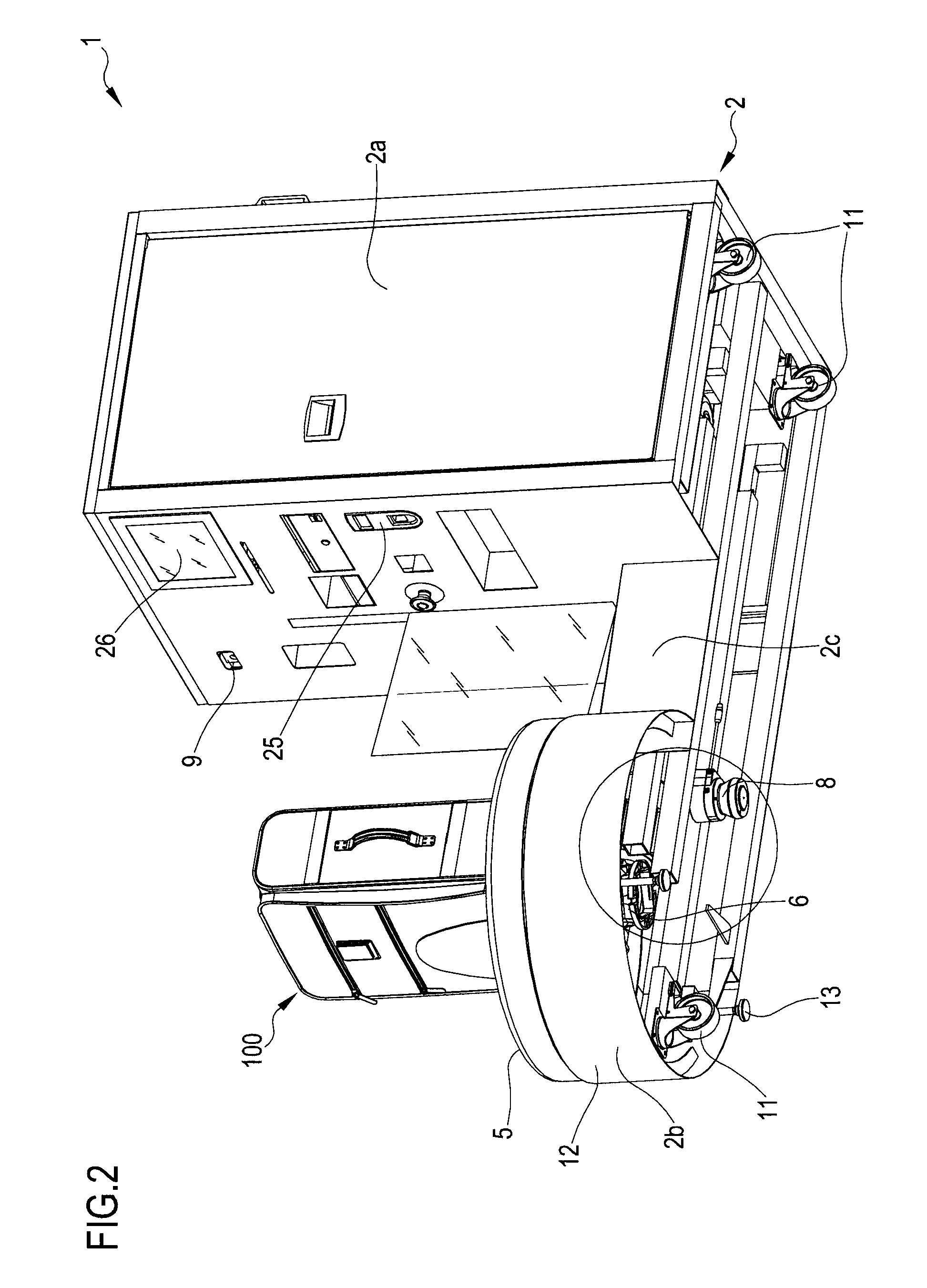 Semiautomatic luggage wrapper and safe process of wrapping of this latter