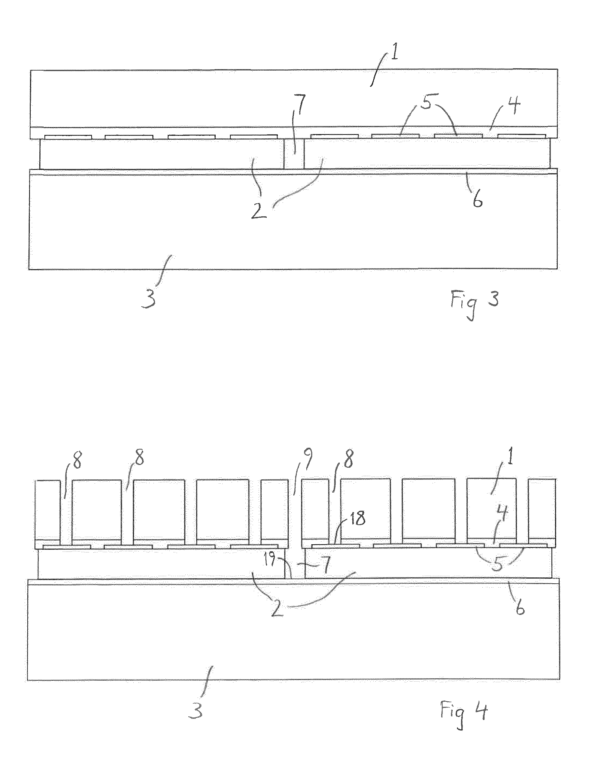 Method of wafer-scale integration of semiconductor devices and semiconductor device