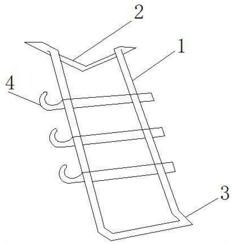 Corner ladder rack