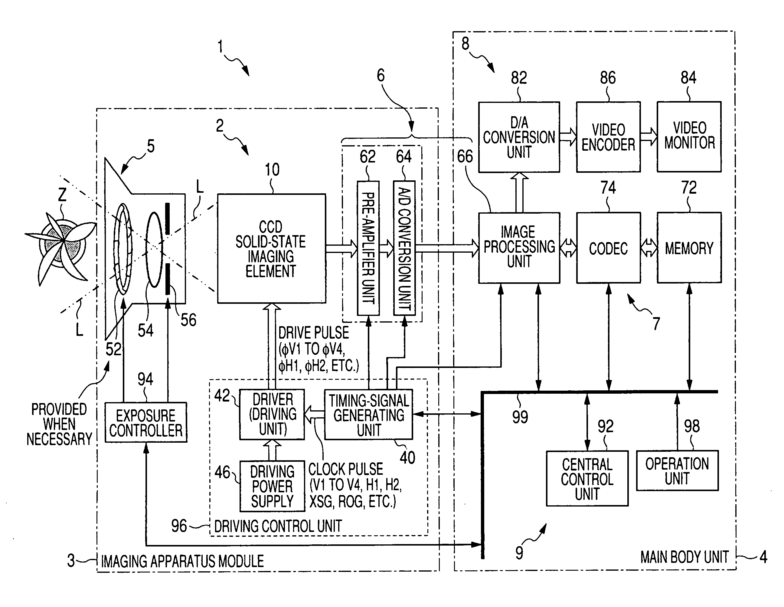 Imaging method, imaging apparatus, and driving device