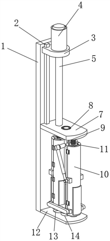 Water well drilling rig drill rod rapid replacing device