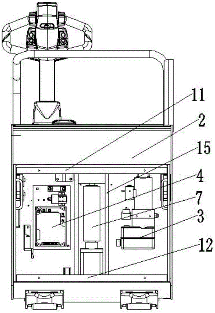 Electric pallet type carrying vehicle