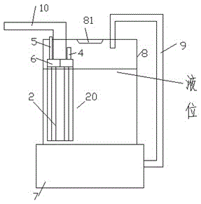 Liquid dispensing device with ball thrust bearing and sliding tapered bearing