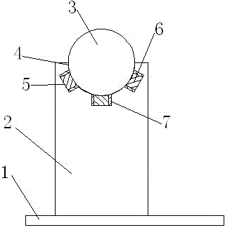 Mould frame used for pipe welding