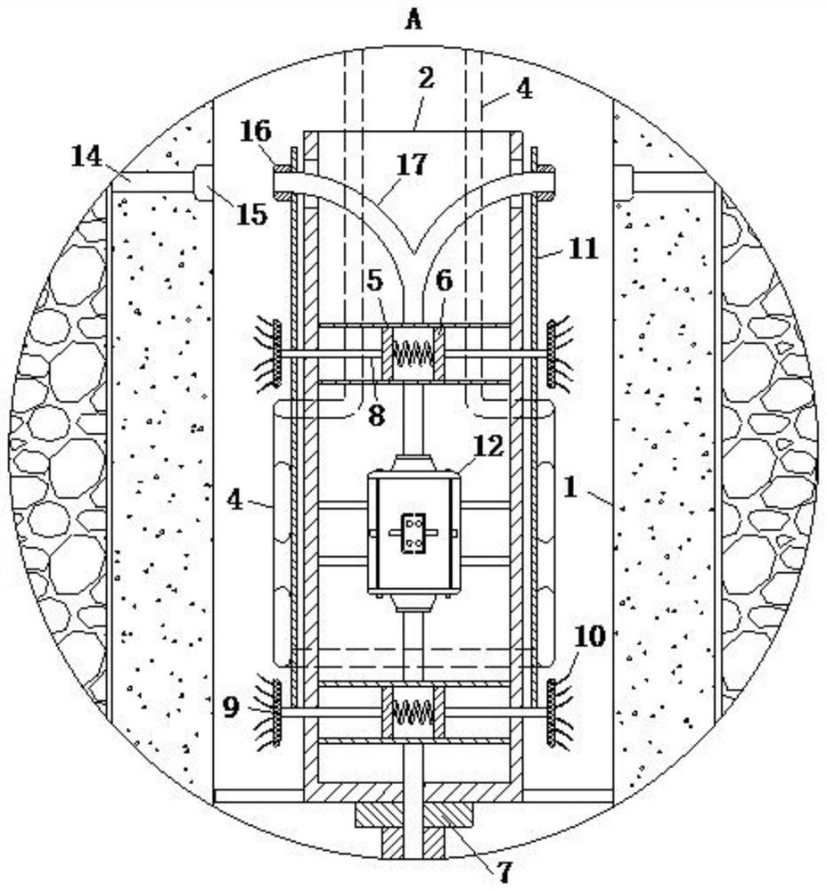 Pile sinking device for assisting prefabricated hollow pile in frozen soil area