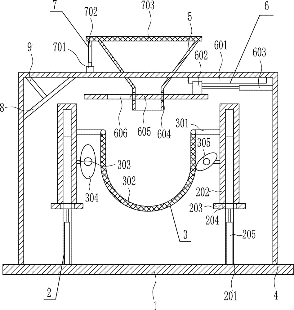 Efficient sand screening device for municipal engineering construction