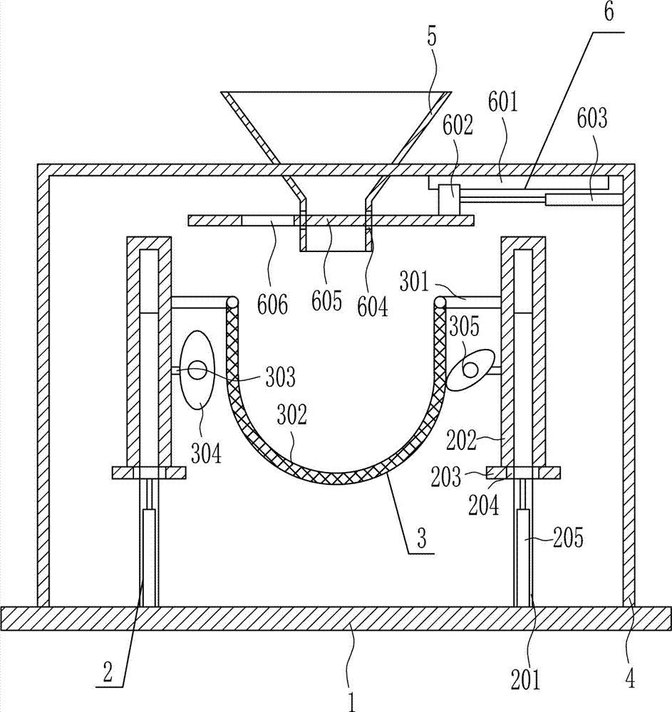 Efficient sand screening device for municipal engineering construction