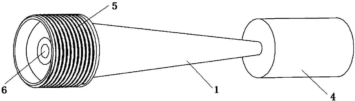 A method for reducing the fringe capacitance of an open-circuit device calibration part and an open-circuit device calibration part